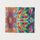 Kleurrijk Abstract Glas in lood Wandkleed (Voorkant (horizontaal))