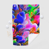 Kleurrijk abstract golfhanddoek (Insitu)