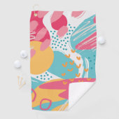 Kleurrijk Abstract Golfhanddoek (Insitu)