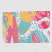 Kleurrijk Abstract Golfhanddoek (Horizontaal)