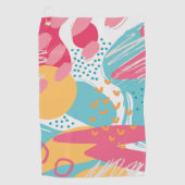 Kleurrijk Abstract Golfhanddoek (Voorkant)