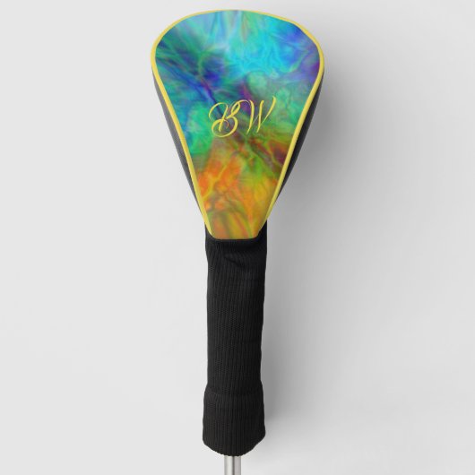 Kleurrijk Abstract Golfheadcover (Voorkant)