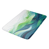 Kleurrijk abstract golfontwerp badmat (Gekanteld)