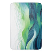 Kleurrijk abstract golfontwerp badmat (Voorkant Verticaal)