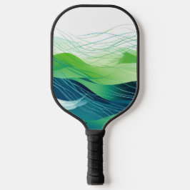 Kleurrijk abstract golfontwerp pickleball paddle