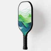 Kleurrijk abstract golfontwerp pickleball paddle (Links)