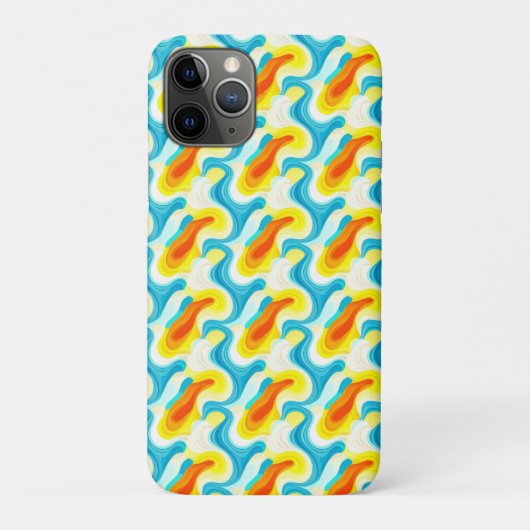 Kleurrijk Abstract Golfpatroon Case-Mate iPhone Case (Achterkant)
