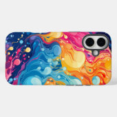 Kleurrijk Abstract Golfpatroon Case-Mate iPhone Case (Achterkant (horizontaal))