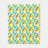 Kleurrijk Abstract Golfpatroon Fleece Deken (Voorkant)