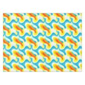 Kleurrijk Abstract Golfpatroon Tafelkleed (Voorkant (Horizontaal))