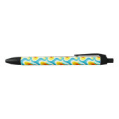 Kleurrijk Abstract Golfpatroon Zwarte Inkt Pen (Bovenkant)