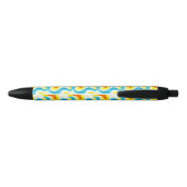 Kleurrijk Abstract Golfpatroon Zwarte Inkt Pen (Achterkant)