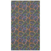 Kleurrijk Abstract golvend lijnenpatroon Tafelkleed (Voorkant)