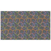 Kleurrijk Abstract golvend lijnenpatroon Tafelkleed (Voorkant (Horizontaal))