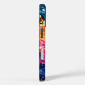 Kleurrijk Abstract golvend patroon Case-Mate iPhone Case (Achterkant / Rechts)