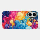 Kleurrijk Abstract golvend patroon Case-Mate iPhone Case (Achterkant (horizontaal))