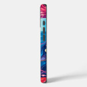 Kleurrijk Abstract golvend patroon Case-Mate iPhone Case (Achterkant / Links)