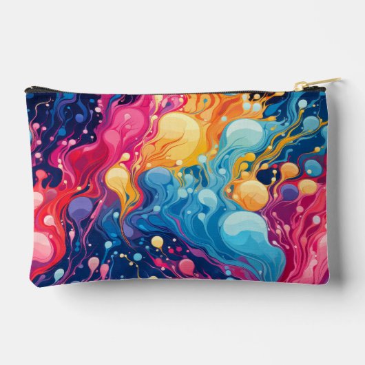 Kleurrijk Abstract golvend patroon Etui (Achterkant)