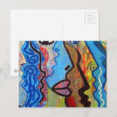 Kleurrijk Abstract Graffiti Briefkaart (Voorkant / Achterkant)