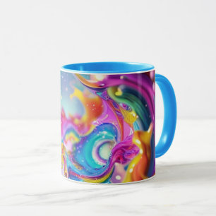 Kleurrijk Abstract Grafisch Modern Design Mok