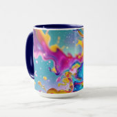 Kleurrijk Abstract Grafisch Modern Ontwerp 15oz Mok (Voorkant links)