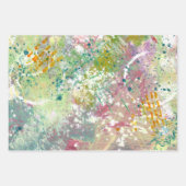 Kleurrijk Abstract Groen Alle keren Inpakpapier Vel (Voorkant 2)