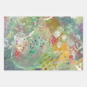 Kleurrijk Abstract Groen Alle keren Inpakpapier Vel (Voorkant)