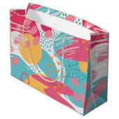 Kleurrijk Abstract Groot Cadeauzakje (Achterkant Gekanteld)