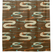 Kleurrijk Abstract Grunge ontwerp Douchegordijn (Voorkant)