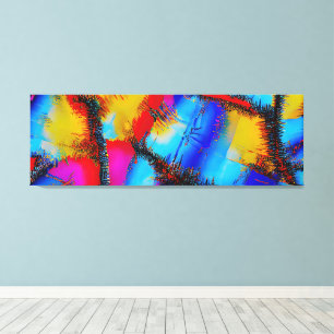 Kleurrijk Abstract hechtpatroon Canvas Afdruk