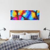 Kleurrijk Abstract hechtpatroon Canvas Afdruk (Insitu (Slaapkamer))