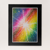 Kleurrijk Abstract, helder, moeilijk kleurbaar Legpuzzel (Verticaal)