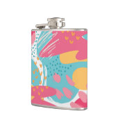 Kleurrijk Abstract Heupfles (Links)