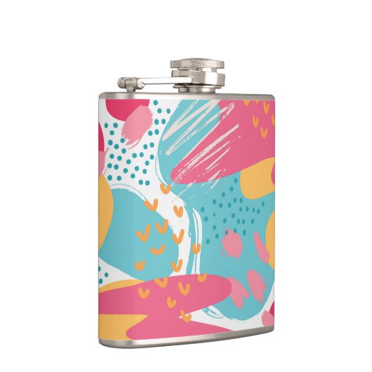 Kleurrijk Abstract Heupfles (Rechts)