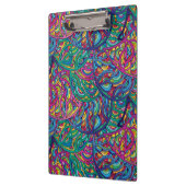 Kleurrijk Abstract Hippie Dynamic Waves Pattern Klembord (Links)