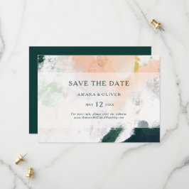 Kleurrijk Abstract horizontaal sparen de Datum Save The Date