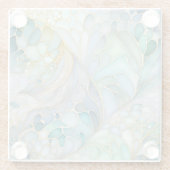 Kleurrijk Abstract Ink Art Glass Onderzetter (Achterkant)