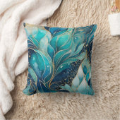 Kleurrijk Abstract Ink Art Square Sierkussen (Deken)