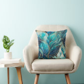 Kleurrijk Abstract Ink Art Square Sierkussen (Stoel)