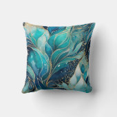 Kleurrijk Abstract Ink Art Square Sierkussen (Achterkant)