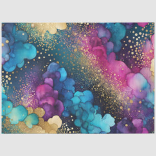 Kleurrijk Abstract Ink Art Tissue Papier