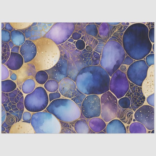 Kleurrijk Abstract Ink Art Tissue Papier (Voorkant)