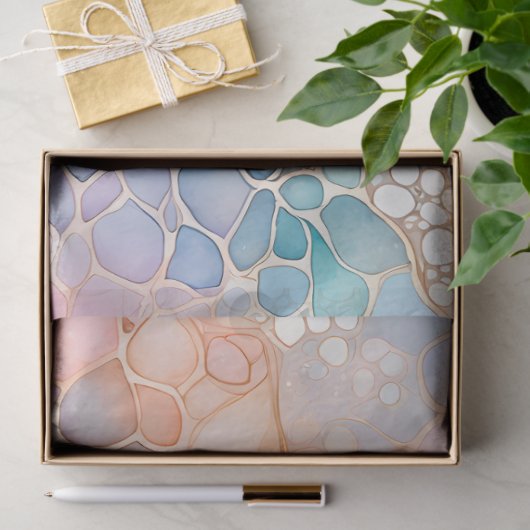 Kleurrijk Abstract Ink Art Tissue Papier (Geschenk)