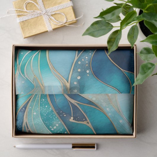 Kleurrijk Abstract Ink Art Tissue Papier (Geschenk)