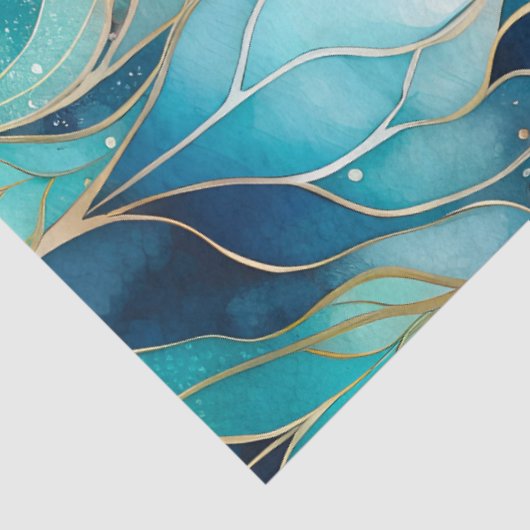 Kleurrijk Abstract Ink Art Tissue Papier (Detail)