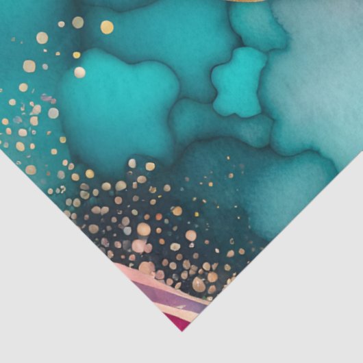 Kleurrijk Abstract Ink Art Tissue Papier (Detail)