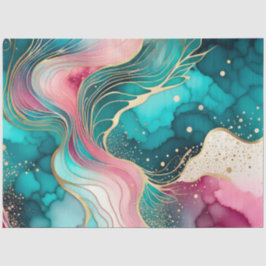 Kleurrijk Abstract Ink Art Tissue Papier