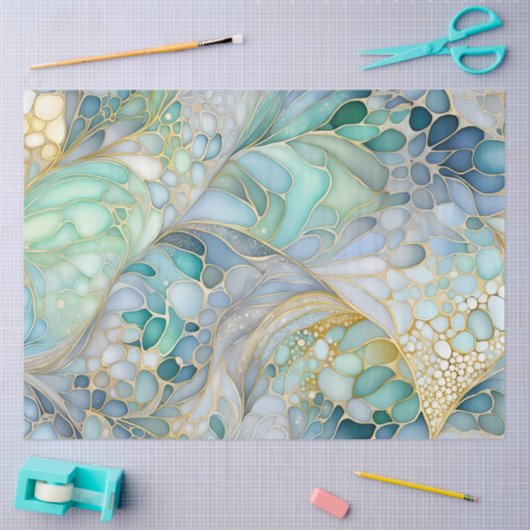 Kleurrijk Abstract Ink Art Tissue Papier (Craft)