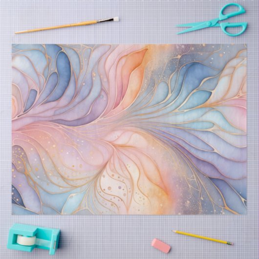 Kleurrijk Abstract Ink Art Tissue Papier (Craft)