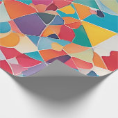 Kleurrijk Abstract inpakpapier – Cadeauverpakking (Hoek)